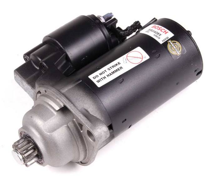 VW Starter Motor (Rebuilt) 02A911024DX - Bosch SR0408X